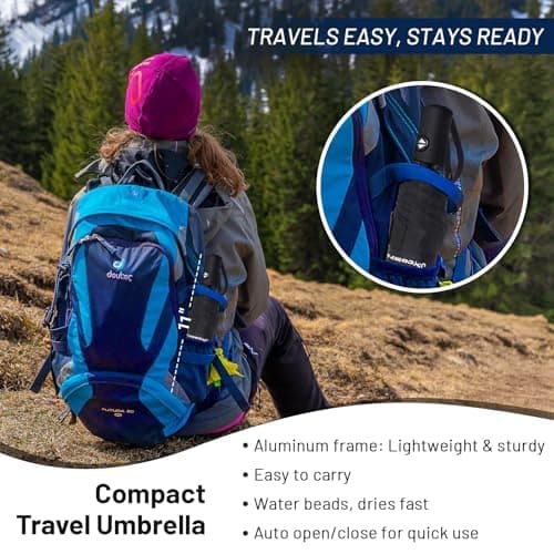 SY COMPACT Travel Umbrella Windproof Automatic Unbreakable UV Protection — view 6