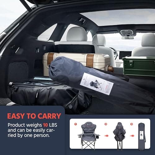 OUTSIDER Oversized Folding Camping Chair Heavy Duty 150kg (Style-2, 1) — view 5