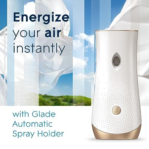 Glade Automatic Air Freshener Refills, Room Spray & Odour Eliminator, Clean Linen, Pack of 4 (4 x 269ml) — view 3