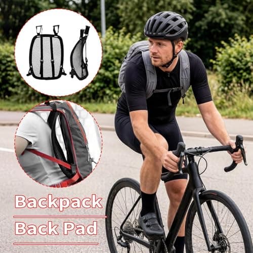 Backpack Spacer Frame | Adjustable Universal Mesh Breathable | Rucksack Airflow Spacer | for Hiking Cycling Camping Backpacking School Travel — view 2