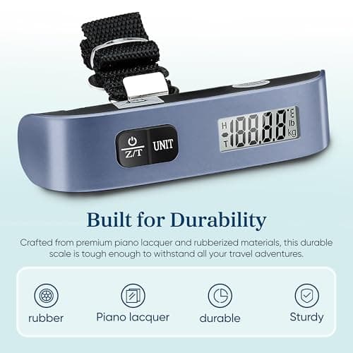 Etekcity Luggage Scale, Digital Portable Handheld Suitcase Weight for Travel, Blue, 1 Pack, 1 Pack — view 4