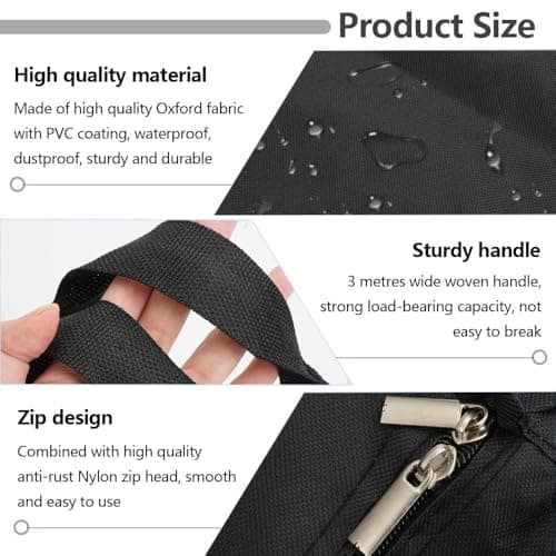 180L Large Storage Bags 100 x 60 x 30 cm Moving Bags Extra Large Strong — view 4