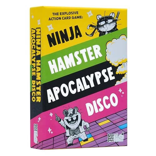 Party Snail Games Ninja Hamster Apocalypse Disco: The Action-Packed Card Game That Gets Everyone Exploding With Laughter. Hilarious Fun for Kids, Teens and Adults. Perfect for home or travel