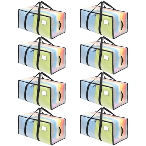 Dntorx 8 Pack 105L Moving Bags Heavy Duty Storage Bag Dorm Moving Essential