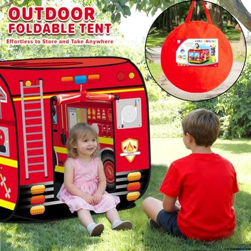 JONEG Pop Up Tents for Kids Play Tent Truck Playhouse Toys for Kids Age 2+ — view 3