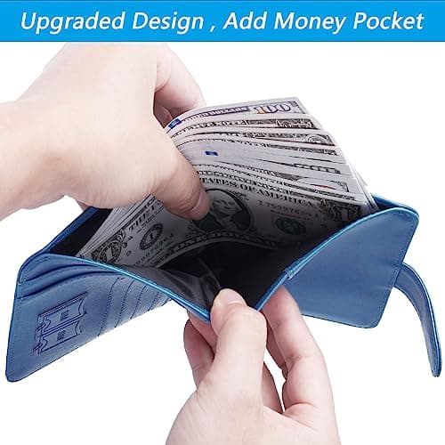 RFID Blocking Leather Passport Holder and Card Holder for Men and Women Travel — view 5