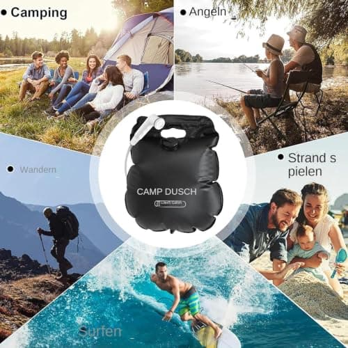 Generisch Portable Shower for Camping - 20L Solar Heated Outdoor Bath Set — view 4