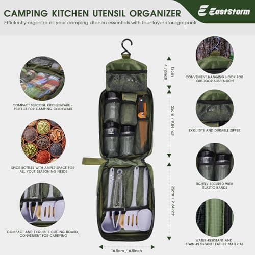 E EASTSTORM Mini Camping Accessories Kitchen Utensil Set — view 2