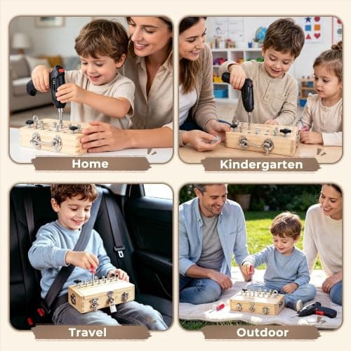 Vanplay Montessori Toys for 3 4 5 Year Olds with Electric Drill — view 5