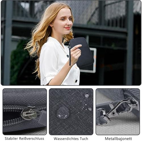 HSYTEK Passport Organiser with 8 Pockets, Waterproof Passport Cover, Travel Documents Organiser, Family Travel Organiser Documents for Flight Tickets, Money, Mobile Phone, Credit Cards, ID, Travel — view 5