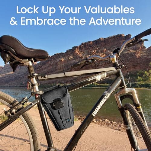 FlexSafe Aquavault | Beach Chair Vault | Anti Theft Combination Lock | 3 Digit Programmable Lock | Water Resistant, Slash Resistant and RFID Blocking (Black) — view 3