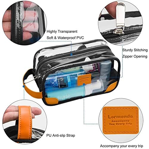 Lermende Mens Toiletry Bag Clear Wash Bag Waterproof Travel Toiletry Bag — view 3