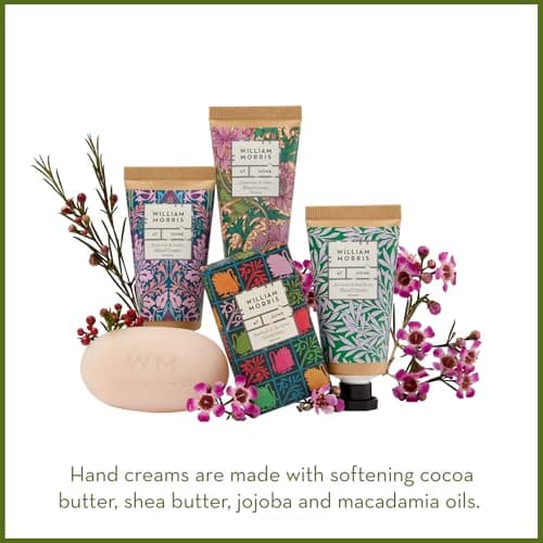 William Morris At Home Hand Creams x3 30ml, Guest Soap 50g, Velvet Pouch — view 3