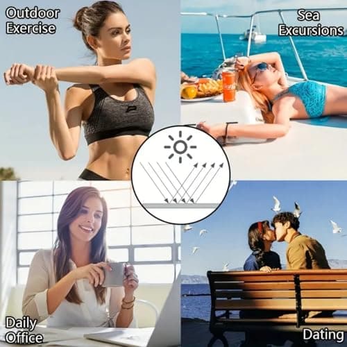 Mini Sunscreen Travel Size,18 Pack Sunscreen SPF 50+,Travel Size Sunscreen Without White Cast,Mini Sun Cream for Face & Body,Waterproof & Non-Greasy,Long Lasting Sun Protection,SPF 50 Face Moisturise — view 6