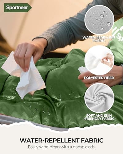 Sportneer Sleeping Bags for Adults - Kids Sleeping Bag 3-4 Season Lightweight Backpacking Sleeping Bag Cold Weather & Warm, Compact, Single Adult Girls Boys Camping Sleep Bag — view 6