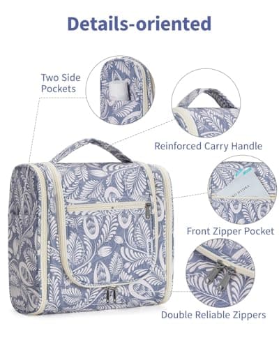 Narwey Large Travel Hanging Toiletry Bags for Women Wash Bag for Toiletries — view 4