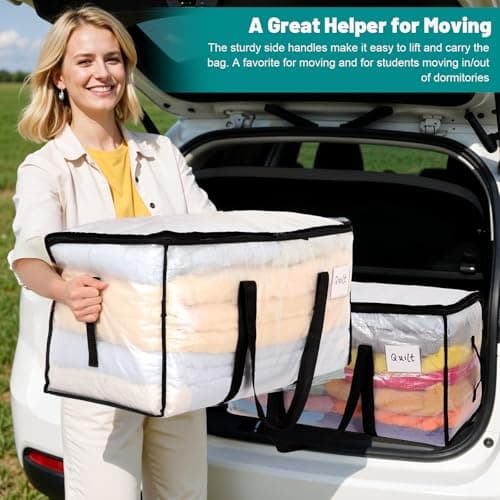 Dntorx 2 Pack 90L Moving Bags Heavy Duty Storage Bag Dorm Moving Essential — view 5