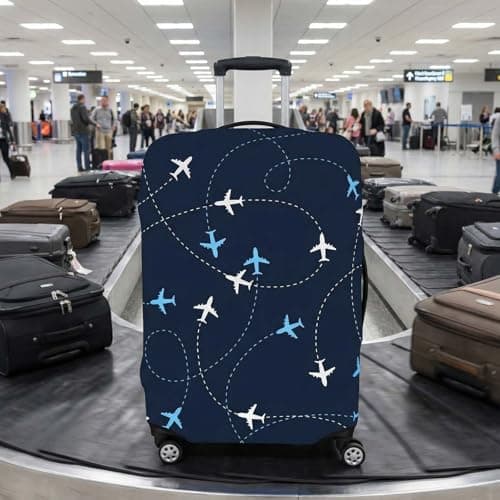 FooYee Elastic Luggage Cover, Washable Suitcase Protective Cover, Travel Trolley Case Protector, Dustproof and Scratchproof, Stretchable Suitcase Guard for 18-21 Inch Suitcases — view 5