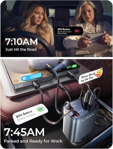 Birthday for Women Men Drivers - LISEN 4 in 1 Car Charger — view 6
