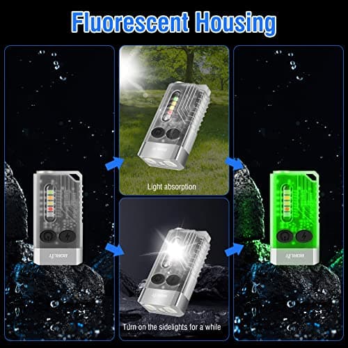 BORUIT V10 Small Torch Led Super Bright 1000 LM with 365nm UV Black Light — view 5