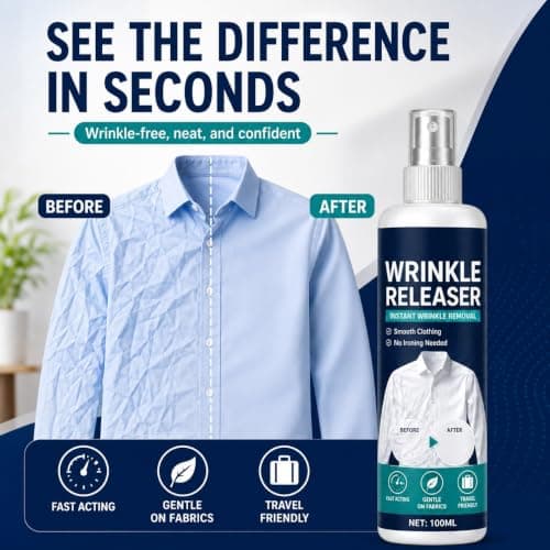 Crease Release Spray for Clothes,Travel Size ，100ml — view 6