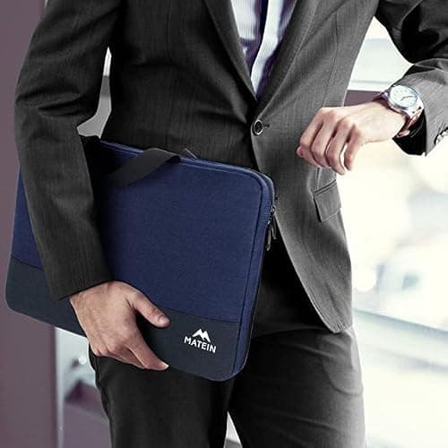 MATEIN Laptop Bag 15.6 Inch, TSA Laptop Case 15.6 Inch for Men, Dark Blue — view 2
