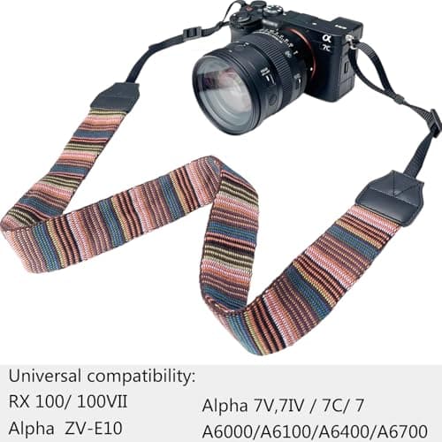 YMTHamaz3 Camera Strap for Womens Photographers,Bohemia Vintage Cute Weave Strap For DSLR Camera Lanyard or Soft and Comfortable Binoculars Strap — view 4