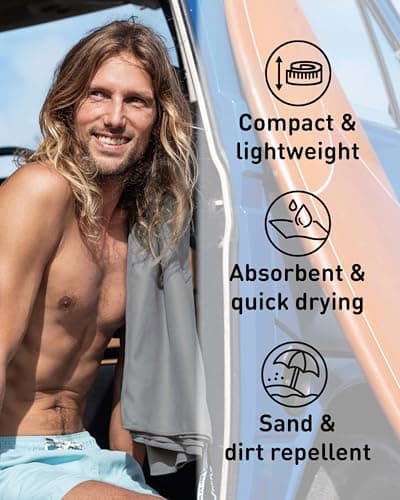 Fit-Flip Microfibre Towel - Compact, Ultra lightweight & Quick dry — view 2