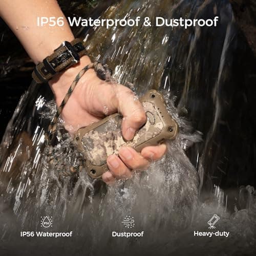 OCOOPA IP56 Waterproof Hand Warmers Rechargeable 10000mAh, Extra Heat Mode, Instant Heat, 16hrs Long Lasting Heating, PD & QC Electric Heater with Torchlight, Outdoor Gifts for Hunting Camping,1 Pack — view 4