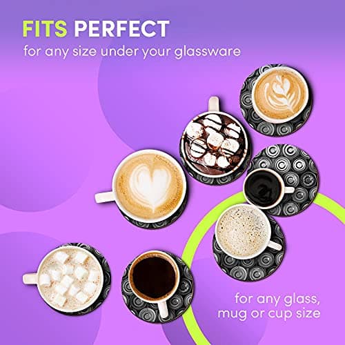 4 x Eco Boxed Cork Coasters - BW - Retro Batteries Power Bank Drink Cup Mug Glass Table Mat #38896 — view 6