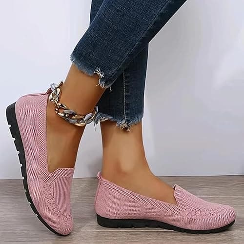 2026 Orthopedic Loafers for Women with Arch Support Slip On Flats Trainers Ladies Summer Comfortable Wide fit Lightweight Non Slip Fashion Sneakers Walking Shoes for Walking Work Travel Black — view 6