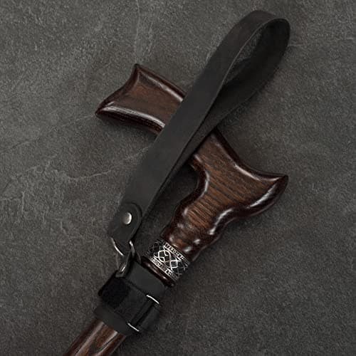 Asterom Genuine Leather Walking Stick Strap, Wrist Strap for Walking Sticks — view 6