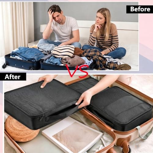 6 PCS Large Packing Cubes, Lightweight Luggage Packing Organizers Cubes — view 6