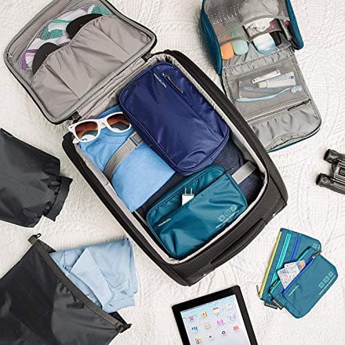 Travelon World Travel Essentials Tech Organizer, Peacock Teal, One Size, Travelon World Travel Essentials Tech Organizer — view 2