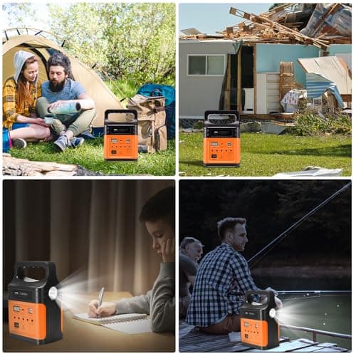 VCLPOWER 75Wh LiFePO4 Power Station 12V 9V USB C with 10W Solar Panel — view 6