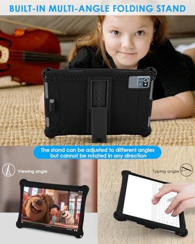 KATUMO Universal Silicone 10.1 inch Tablet Case, Black — view 6