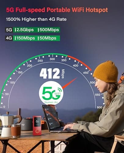 GlocalMe Numen Air Portable WiFi Hotspot 5G with 1GB Global Data — view 2