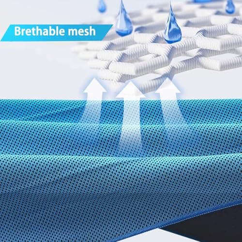 Gudemoore Cooling Towels for Neck, 6 Pack Quick Drying Towel, Cool as Ice, Soft Breathable Ice Towel for Gym, Yoga, Golf, Running, Camping, Workout, and More Activities — view 6