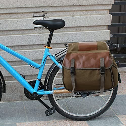 Horett Motorbike Large Capacity Saddle Bag Motorcycle Riding Travel Canvas Waterproof Panniers Box Side Tools Bag Pouch for Motorbike — view 5