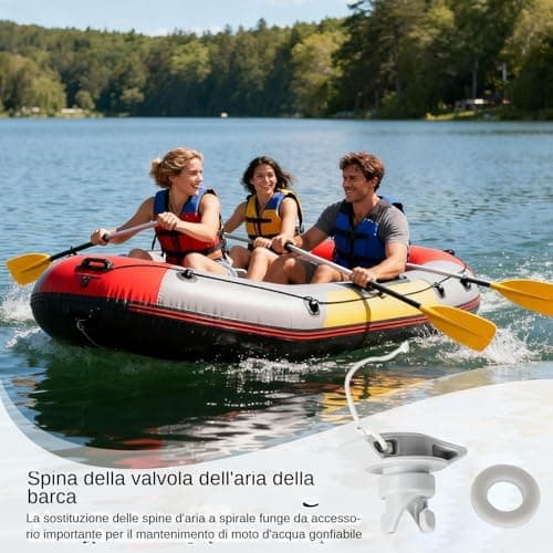 Air Valve Cover and Boats, 8 Hole Swivel Valve Part | Kayak Air Plug Adapter - Suitable for Boats, Paddleboards, Surfboards, River, Beach and Outdoor Activities — view 2