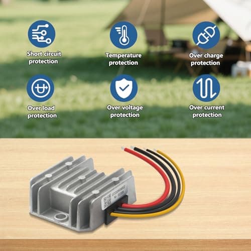 12V to 48V 3A Step-Up Power Converter,with 2M DC Extension Cable — view 5