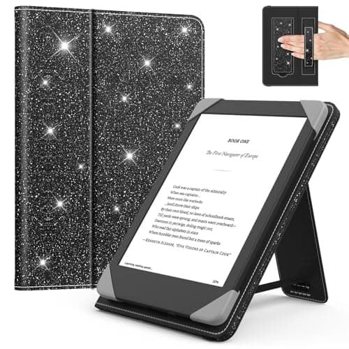 MoKo Universal Case for 6 inch kindle eReaders and Tablets, Glitter Black