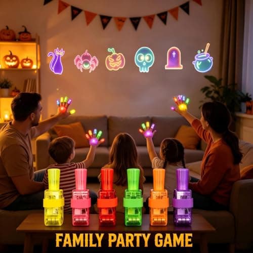 Halloween Finger Lights for Kids, 12 Pack Halloween Finger Projector Lights — view 6