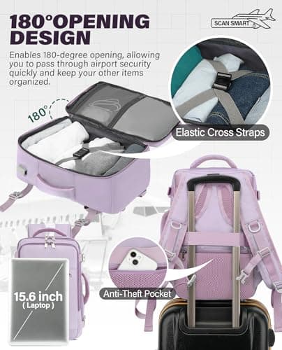 VANKEV 45x36x20 Easyjet Cabin Bag Underseat Travel Backpack Hand Luggage — view 6