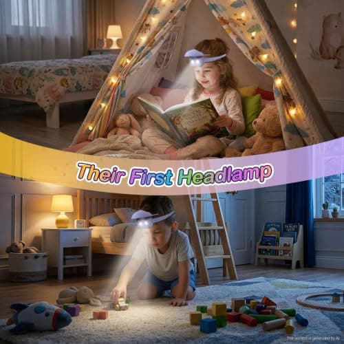 head torch rechargeable，kids head torch with bunny shaped，Silicone LED Headlamp with 3 Lighting Modes & Flashing,USB Rechargeable head light for Cycling Running Camping for Kids ,Gift for Girl and Boy — view 5