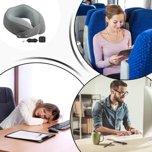 Moreeulsi U Shaped Neck Pillow Magnetic Buckle Breathable Removable — view 4
