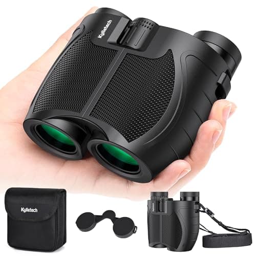 Kylietech Compact Binoculars for Adults Kids, 12x25 Binoculars Lightweight
