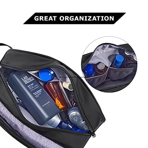 BAGSMART Men's Wash Bag, Large Capacity Travel Toiletry Bag & Wet Pocket — view 4