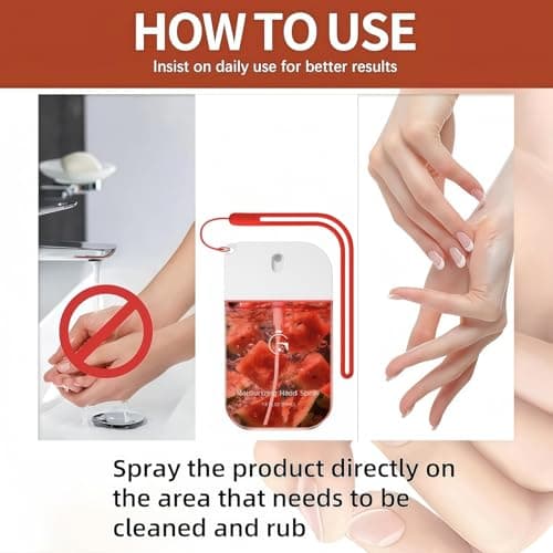 Hydrating Hand Mist Spray Moisturiser,Lightweight Moisturizing Hand Spray,Refreshing Travel Size Ha/nd Gel,Portable Pocket Ha/nd Sp/ray for Moisturizing,Cleanses Your Han/ds(Lavender Flavor) — view 6