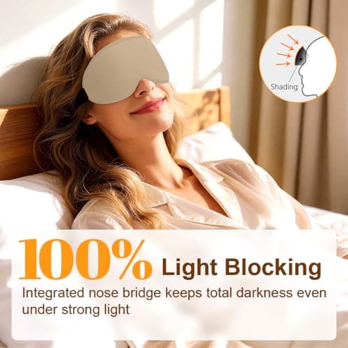 Gritin 100% Blackout Sleep Eye Masks for Women&Men, Side Sleepers Friendly — view 2